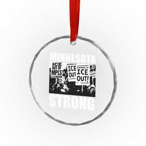 Minnesota Strong Crystal Glass Ornament Resist Anti ICE Immigration Protest TS14 Print Your Wear