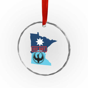 Minnesota Resist Anti ICE Immigration Protest Crystal Glass Ornament Ice Out TS14 Print Your Wear