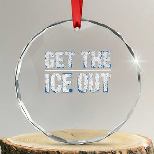 Minnesota Resist Anti ICE Immigration Protest Ladies Crystal Glass Ornament TS14 Transparent Glass 3'' Circle Print Your Wear