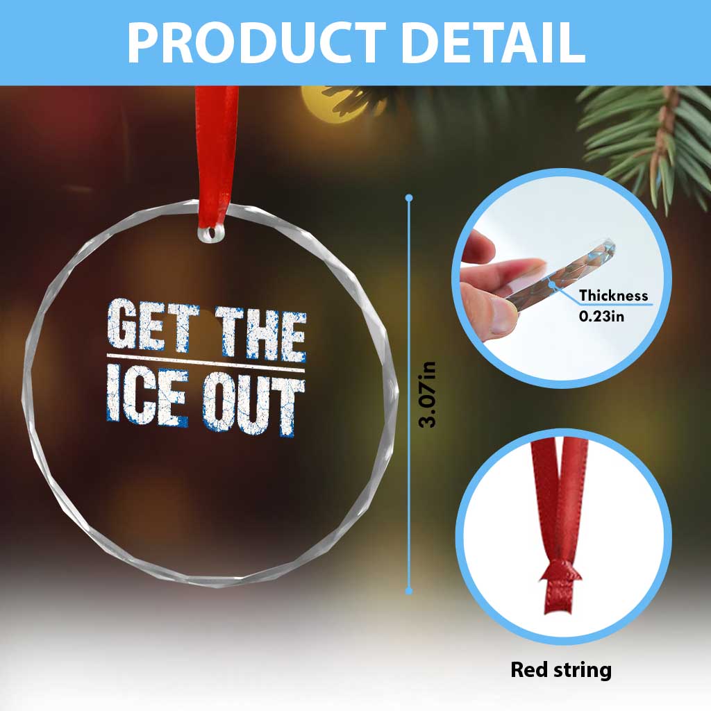 Minnesota Resist Anti ICE Immigration Protest Ladies Crystal Glass Ornament TS14 Print Your Wear