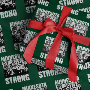 Minnesota Strong Wrapping Paper Roll Resist Anti ICE Immigration Protest TS14 Green Print Your Wear