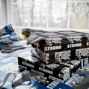 Minnesota Strong Wrapping Paper Roll Resist Anti ICE Immigration Protest TS14 Black Print Your Wear