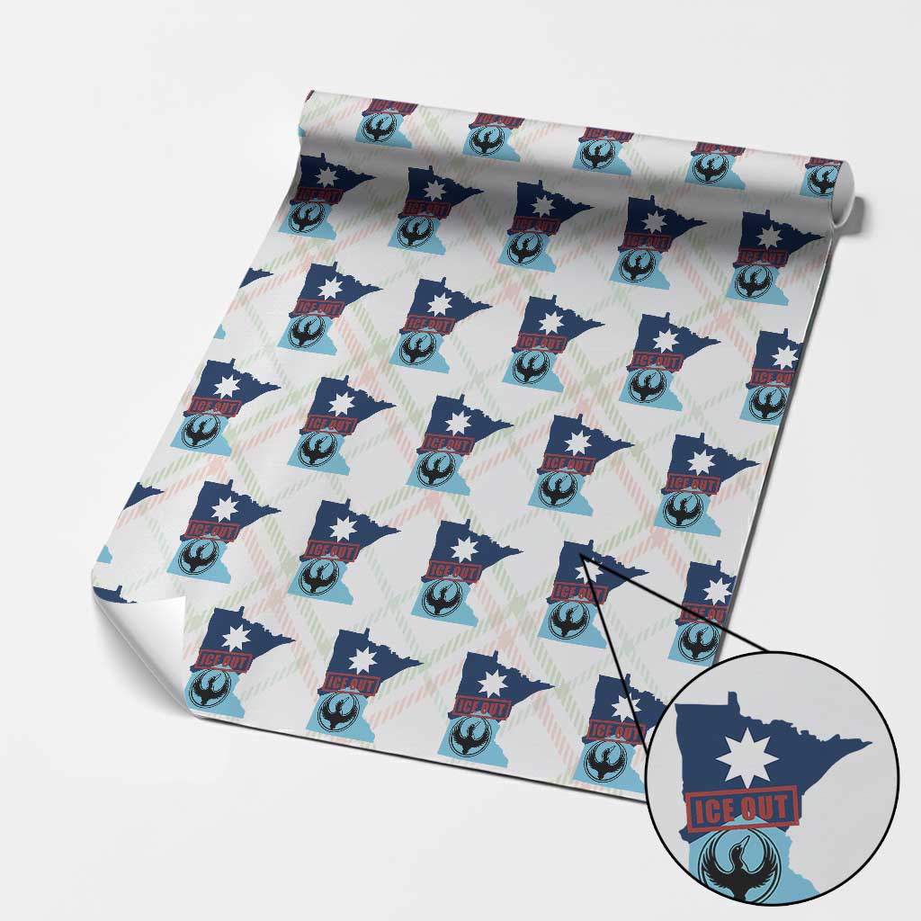 Minnesota Resist Anti ICE Immigration Protest Wrapping Paper Roll Ice Out TS14 Christmas Plaid Print Your Wear