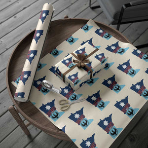 Minnesota Resist Anti ICE Immigration Protest Wrapping Paper Roll Ice Out TS14 Beige Print Your Wear