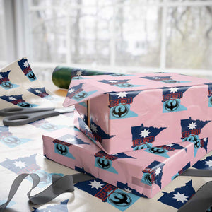 Minnesota Resist Anti ICE Immigration Protest Wrapping Paper Roll Ice Out TS14 Light Pink Print Your Wear