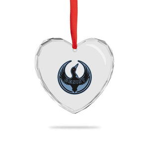 Minnesota Resist Loon Rebellion Emblem Heart Crystal Glass Ornament TS02 Print Your Wear