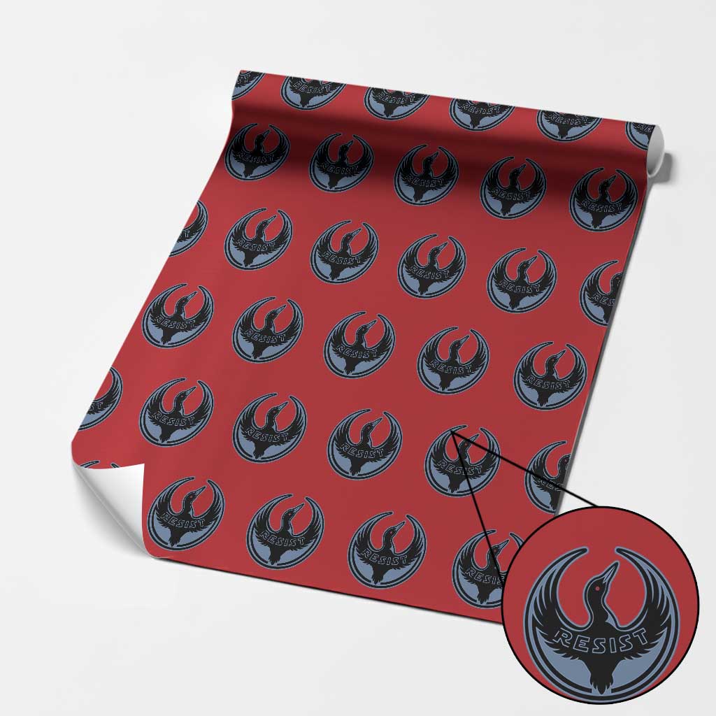 Minnesota Resist Loon Rebellion Emblem Wrapping Paper Roll TS02 Red Print Your Wear