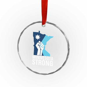 Minnesota Strong Crystal Glass Ornament Minneapolis Resist ICE Immigration Human Rights Protest TS14 Print Your Wear