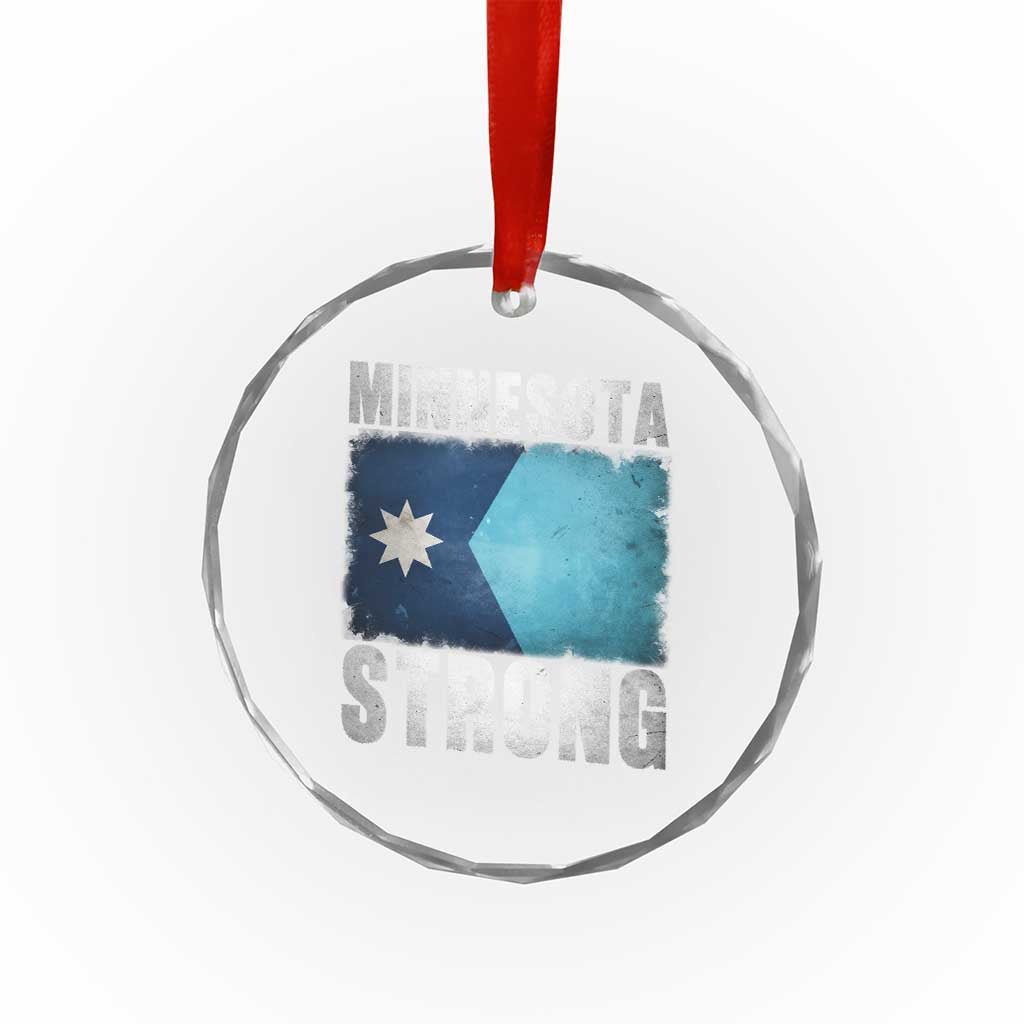 Minnesota Strong Crystal Glass Ornament MN State Pride Community Resistance TS11 Print Your Wear