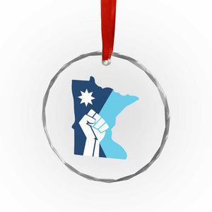 Minnesota Strong Fist Power Graphic Crystal Glass Ornament Social Justice Solidarity TS02 Print Your Wear