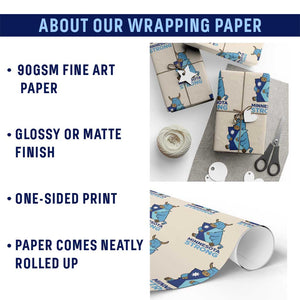 Minnesota Strong Wrapping Paper Roll Blue Ox Midwest Folklore Heritage TS12 Print Your Wear