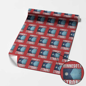 Minnesota Strong Wrapping Paper Roll MN State Pride Community Resistance TS11 Red Print Your Wear
