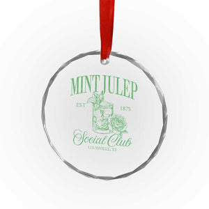Mint Julep Social Club KY Funny Derby Cocktail Crystal Glass Ornament TS11 Print Your Wear