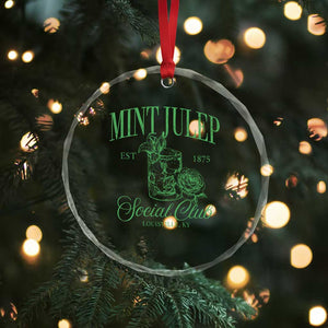 Mint Julep Social Club KY Funny Derby Cocktail Crystal Glass Ornament TS11 Print Your Wear