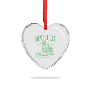 Mint Julep Social Club KY Funny Derby Cocktail Heart Crystal Glass Ornament TS11 Print Your Wear