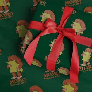 Missouri Cryptid Local Legend Wrapping Paper Roll Momo The Monster Lover Graphic TS12 Green Print Your Wear