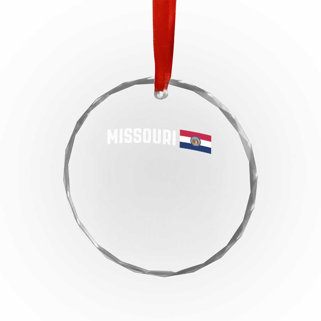 Missouri Missourian MO State Flag Crystal Glass Ornament TS14 Print Your Wear