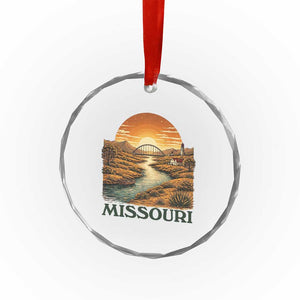 Missouri Outdoors Adventure Crystal Glass Ornament The Show Me State Souvenir TS12 Print Your Wear
