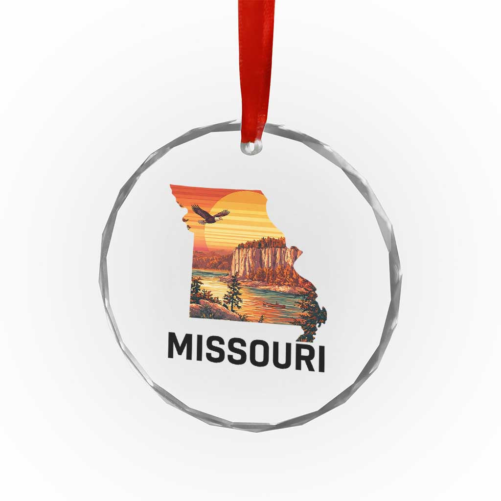 Missouri State Map Nature Travel Crystal Glass Ornament The Show Me State Pride TS12 Print Your Wear