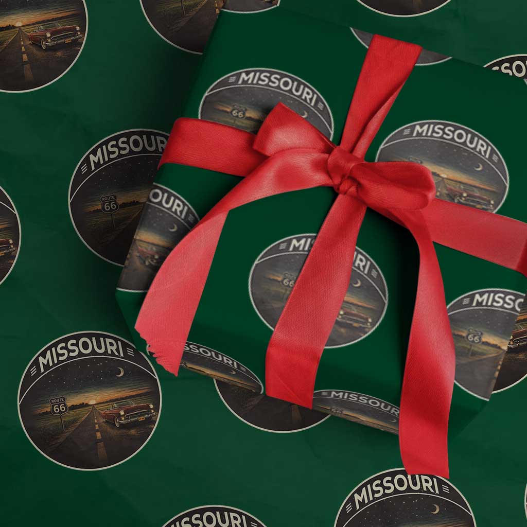 Missouri State Route Highway 66 Wrapping Paper Roll Mother Road Travel Gift TS12 Green Print Your Wear