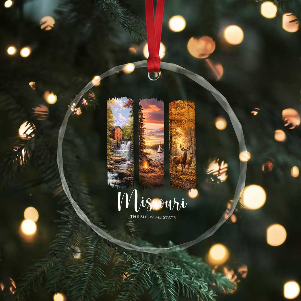 Missouri The Show Me State Crystal Glass Ornament Midwest Pride TS12 Print Your Wear