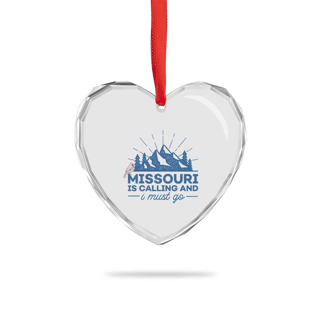 Missouri Traveling Lover Heart Crystal Glass Ornament Missouri Is Calling And I Must Go TS12 Print Your Wear