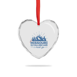 Missouri Traveling Lover Heart Crystal Glass Ornament Missouri Is Calling And I Must Go TS12 Print Your Wear