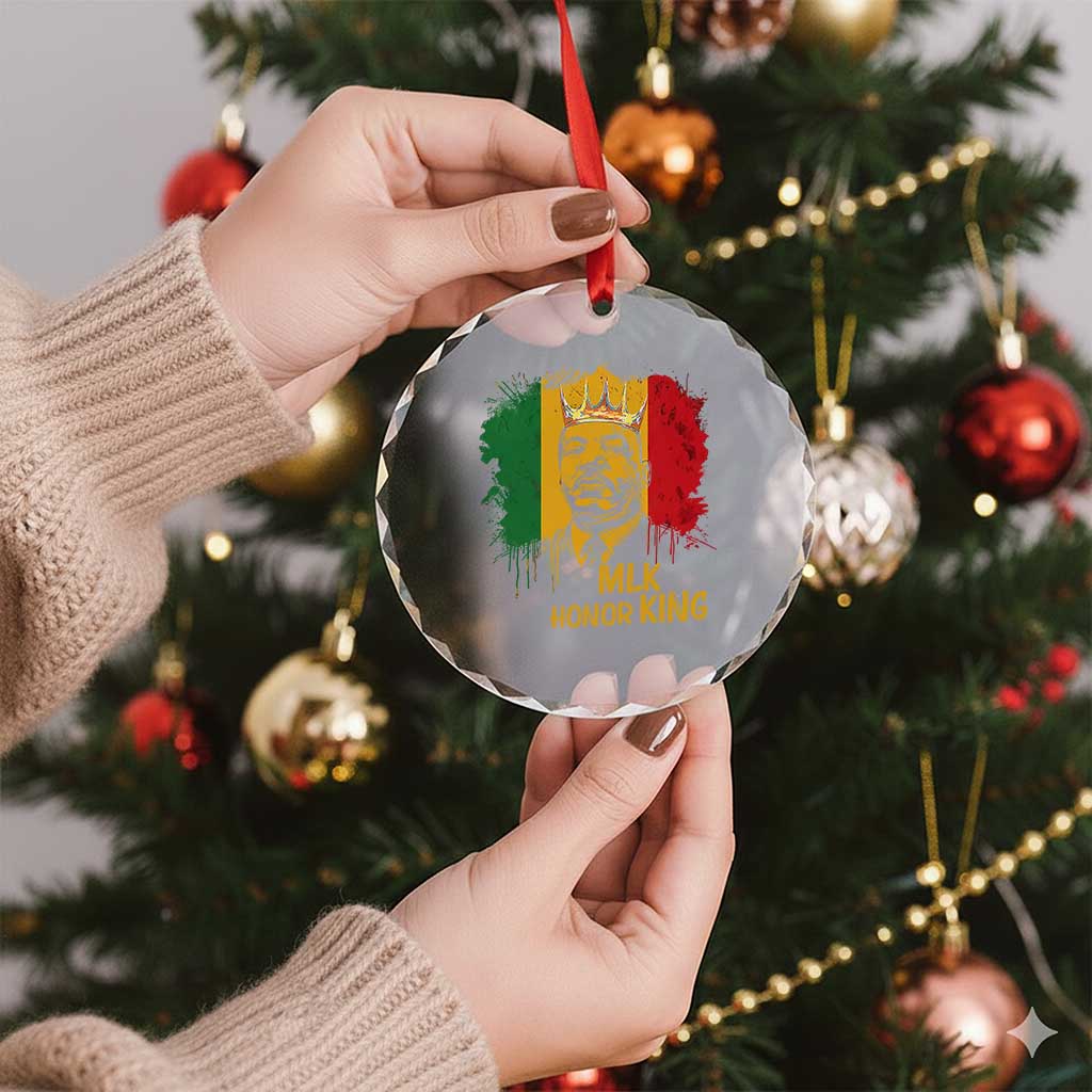 MLK Crystal Glass Ornament Honor King Civil Rights Leader Black History Month TS10 Print Your Wear