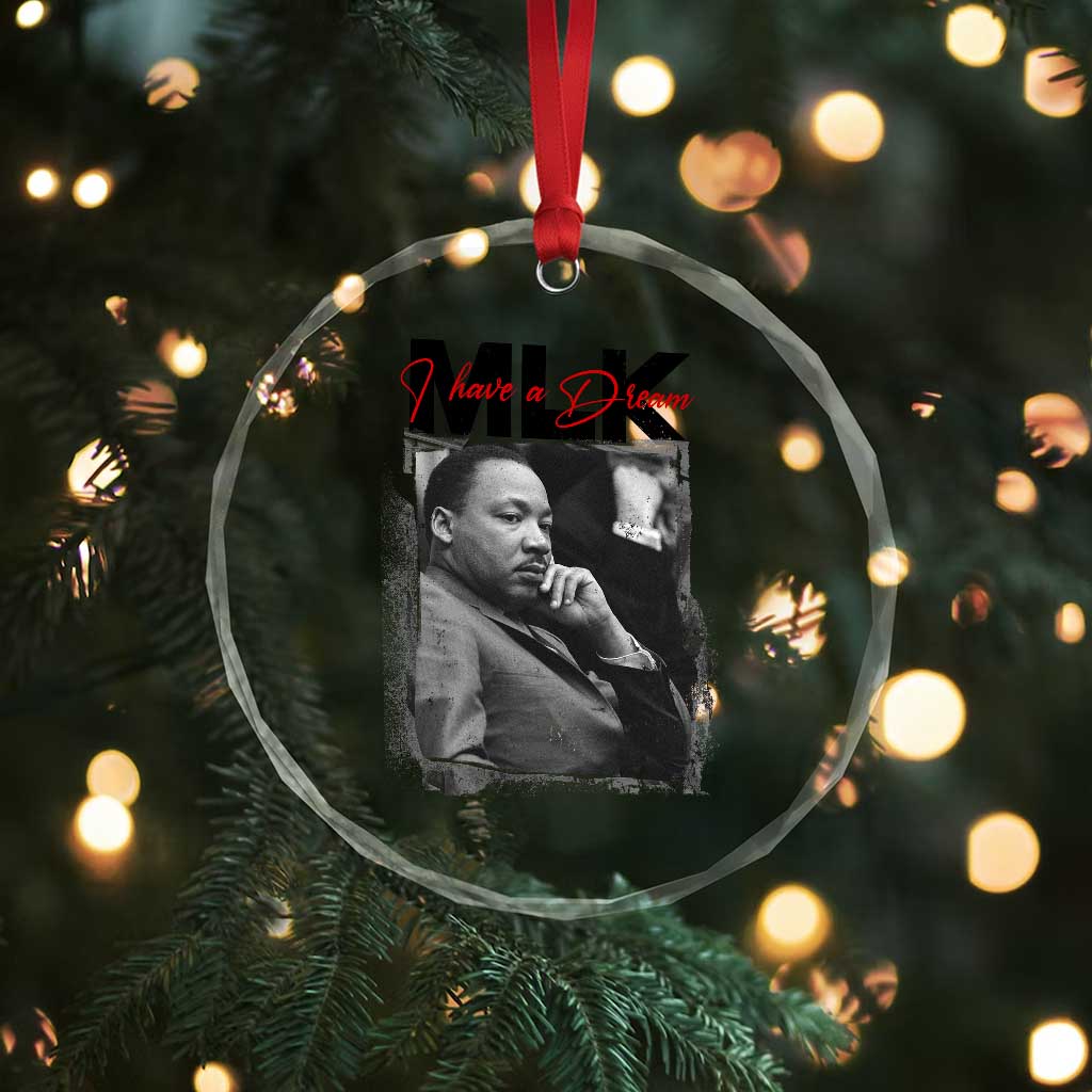 MLK I Have A Dream Crystal Glass Ornament Dr Martin Luther King Jr Black History Month TS11 Print Your Wear