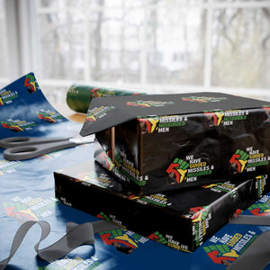 MLK Quotes We Have Guided Missiles And Misguided Men Wrapping Paper Roll Dr Martin Luther King Jr TS11 Black Print Your Wear