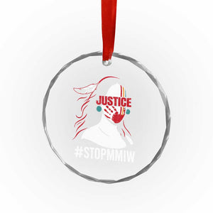 MMIW Awareness Crystal Glass Ornament Justice For Indigenous Woman Stop Stolen Sisters TS10 Print Your Wear