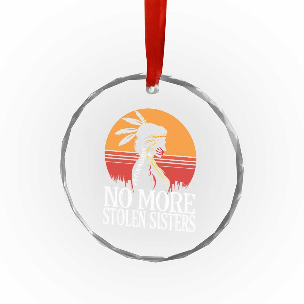 MMIW Awareness Crystal Glass Ornament No More Stolen Sisters Native American Gift TS12 Print Your Wear