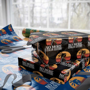 MMIW Awareness Wrapping Paper Roll No More Stolen Sisters Native American Gift TS12 Black Print Your Wear