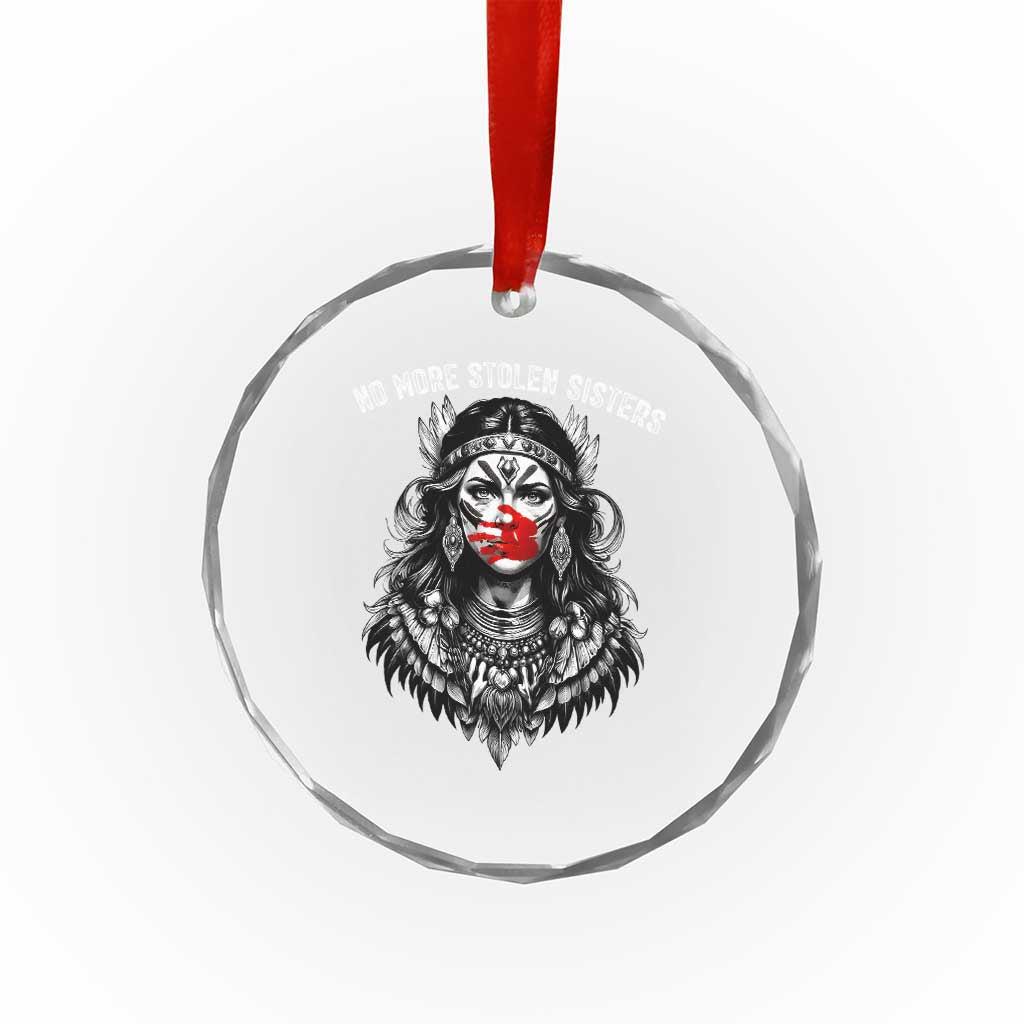 MMIW Awareness Support Crystal Glass Ornament No More Stolen Sisters TS12 Print Your Wear