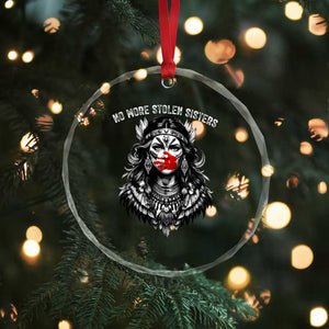 MMIW Awareness Support Crystal Glass Ornament No More Stolen Sisters TS12 Print Your Wear