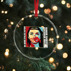 MMIW Awareness Support Crystal Glass Ornament Voices For Stolen Sisters Native American TS12 Print Your Wear