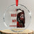 MMIW Crystal Glass Ornament I Wear Red For My Sister Native American Stop MMIW - Print Your Wear