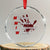 MMIW Crystal Glass Ornament Missing Murdered Indigenous Women Red Hand - Print Your Wear