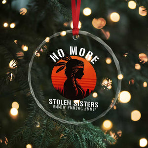 MMIW No More Stolen Sisters Crystal Glass Ornament American Native Indigenous Woman TS10 Print Your Wear