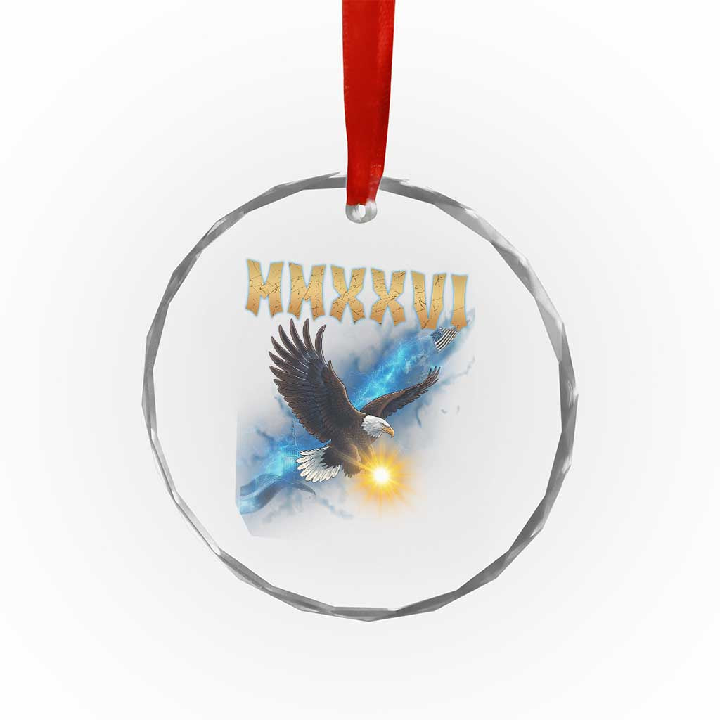 MMXXVI 2026 Eagle Crystal Glass Ornament Epic Patriotic Capitol Flag USA 250th Anniversary TS02 Print Your Wear