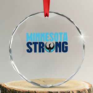 MN State Bird Loon Crystal Glass Ornament Minnesota Strong Pride TS12 Transparent Glass 3'' Circle Print Your Wear