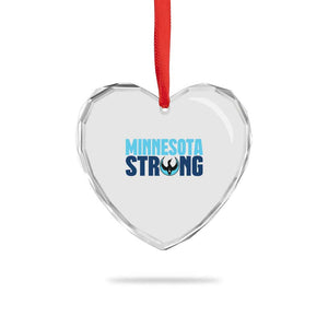 MN State Bird Loon Heart Crystal Glass Ornament Minnesota Strong Pride TS12 Print Your Wear