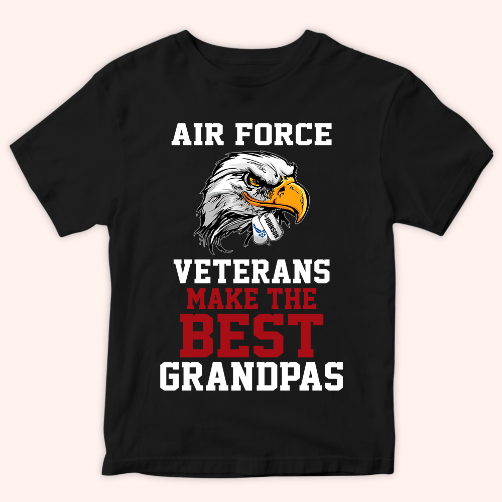 Personalized Veteran T Shirt Veterans Make The Best Grandpas CTM Youth Custom - Printyourwear