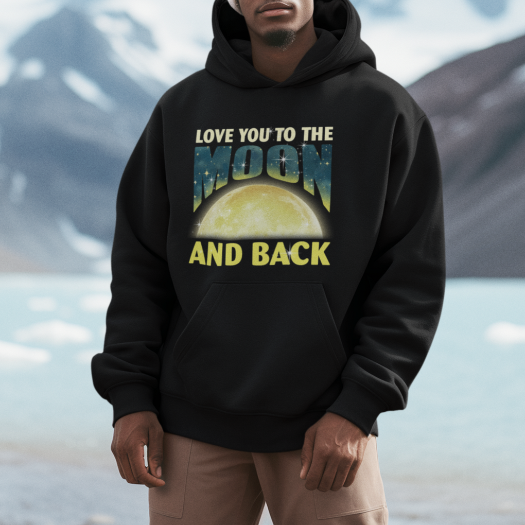 Valentine's Day Hoodie Love You To The Moon And Back TS09 Printyourwear