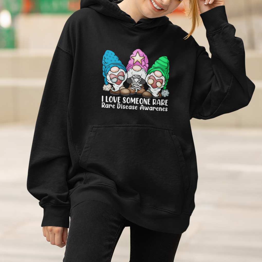 Rare Disease Day Shirts Hoodie I Love Someone Rare Zebra Ribbon Zebra Disease Awareness TS02 Printyourwear