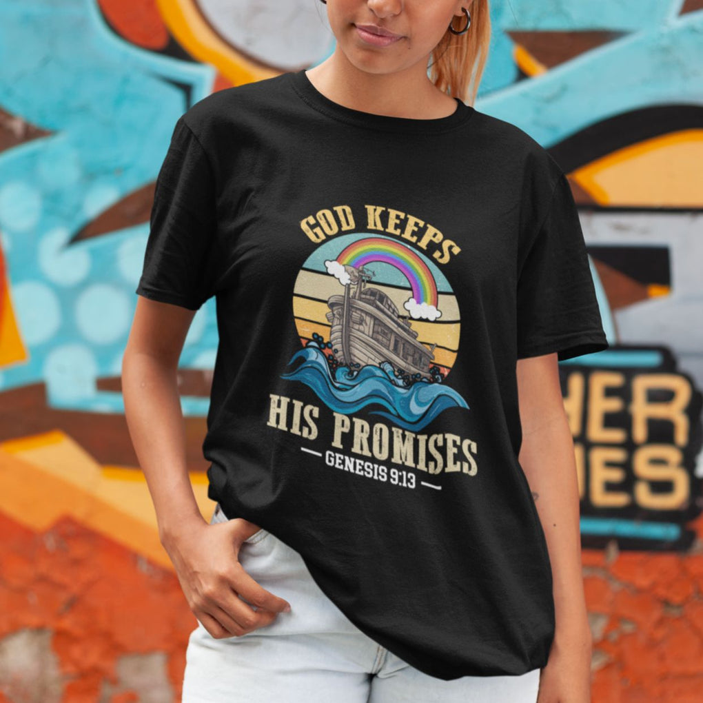 God's Promise T Shirt God Keeps His Promises Genesis 9:13 TS02 Printyourwear