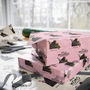 Momo The Monster Folklore Wrapping Paper Roll Louisiana Missouri Cryptid Lover Gift TS12 Light Pink Print Your Wear