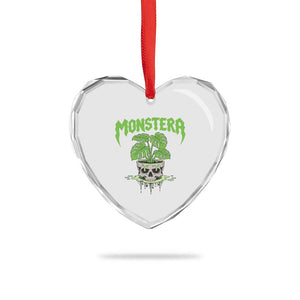 Monstera Lover Houseplant Gift Heart Crystal Glass Ornament Skull Plant Pot Graphic TS12 Print Your Wear
