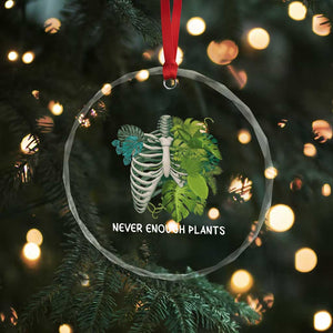 Monstera Plant Body Skeleton Crystal Glass Ornament Never Enough Plants TS12 Print Your Wear