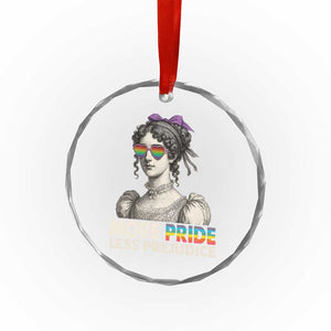 More Pride Less Prejudice Crystal Glass Ornament LGBTQ Proud Ally Pride Month TS10 Print Your Wear
